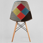 Стул с обивкой в технике пэчворк DSW варинант исполнения - 4 | Loft Concept в Воронеже