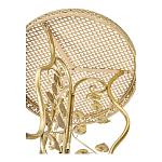 Столик приставной золотистый с орнаментом на столешнице Tanzania варинант исполнения - 3 | Loft Concept в Воронеже