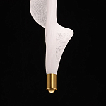 Люстра с белым скрученным плафоном Golden Swirl варинант исполнения - 8 | Loft Concept в Воронеже