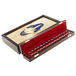 Нарды настольные из натурального камня лазурит и долерит Backgammon from Stone варинант исполнения - 5 | Loft Concept в Воронеже