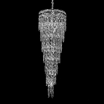 Люстра многоярусная каскадная с хрустальными подвесками Roul Crystal Light варинант исполнения - 3 | Loft Concept в Воронеже