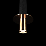 Подвесной светильник с узким цилиндрическим плафоном и золотым металлическим декором Concrete Pipe варинант исполнения - 7 | Loft Concept в Воронеже