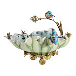 Чаша в виде листка лотоса с птицами Eden Garden варинант исполнения - 3 | Loft Concept в Воронеже