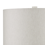 Настольная лампа мраморная с тканевым цилиндрическим абажуром Sharpened варинант исполнения - 2 | Loft Concept в Воронеже