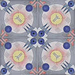 Плитка дизайнерская с узором Элемент варинант исполнения - 3 | Loft Concept в Воронеже