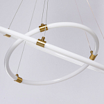 Люстра подвесная с двумя пересекающимися белыми светодиоидными кольцами Luke Lampco Tracer Lamp варинант исполнения - 8 | Loft Concept в Воронеже