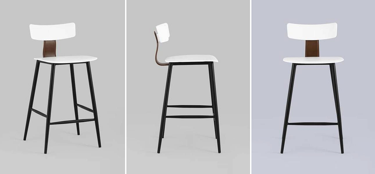 Стул Барный ANT White Eco-Leather Стул Барный ANT White Eco-Leather - Loft-Concept в Воронеже