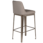 Стул барный светло-серый из экокожи Spectacular High Bar Stool варинант исполнения - 2 | Loft Concept в Воронеже