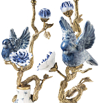 Подсвечник Candleholder Birds Atlanta Set 2 Pcs варинант исполнения - 3 | Loft Concept в Воронеже