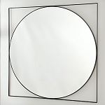 Зеркало в черной металлической раме Urban Style Mirror варинант исполнения - 2 | Loft Concept в Воронеже