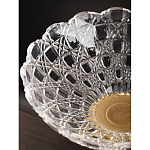 Чаша стеклянная прозрачная на бронзовой подставке с фигуркой девушки Eden Garden варинант исполнения - 7 | Loft Concept в Воронеже