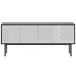 Длинная тумба с зеркальным декором Serena варинант исполнения - 4 | Loft Concept в Воронеже