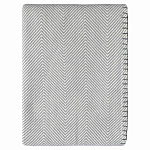 Плед из шерсти мериноса серого цвета 130×180 см Gray Waves варинант исполнения - 1 | Loft Concept в Воронеже