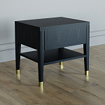 Прикроватная тумбочка с ящиком Elsa Dreams Black варинант исполнения - 4 | Loft Concept в Воронеже