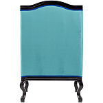 Кресло из натурального бука бирюзовое с изображением птиц и цветов Turquoise Chinoiserie Garden Armchair варинант исполнения - 3 | Loft Concept в Воронеже