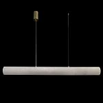 Подвесной светильник линейный цилиндрической формы из натурального алебастра Alabaster Geometry варинант исполнения - 2 | Loft Concept в Воронеже