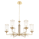 Люстра с 6-ю цилиндрическими стеклянными плафонами Jeanette варинант исполнения - 4 | Loft Concept в Воронеже