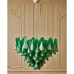 Люстра из стеклянных зеленых лепестков Petalled Illuminator варинант исполнения - 4 | Loft Concept в Воронеже