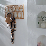 Настенная вешалка из ротанга Wila Wall Hanger L варинант исполнения - 2 | Loft Concept в Воронеже
