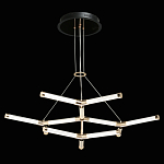 Люстра с геометрической конструкцией из вытянутых цилиндрических плафонов Hex Scaffold  варинант исполнения - 3 | Loft Concept в Воронеже