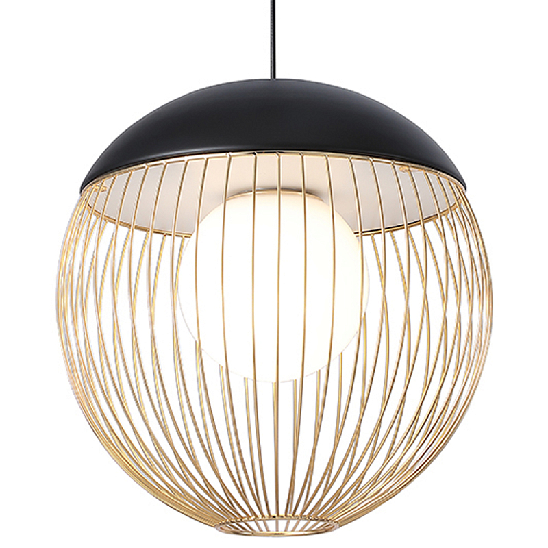Подвесной светильник Cage Sphere Pendant Золотой Черный матовый Белый матовый Подвесной светильник Cage Sphere Pendant Золотой Черный матовый Белый матовый в Воронеже | Loft Concept