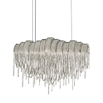 Люстра подвесная с металлическими цепочками и изогнутыми металлическими дугами 72 см Atlantis Chain варинант исполнения - 1 | Loft Concept в Воронеже