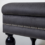 Мягкая банкетка с зоной для хранения Casket Dark Grey варинант исполнения - 3 | Loft Concept в Воронеже