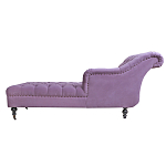 Кушетка фиолетовая с мягкой обивкой из велюра Michael Couch варинант исполнения - 2 | Loft Concept в Воронеже