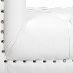 Кушетка белая с мягкой обивкой из велюра Michael Couch варинант исполнения - 6 | Loft Concept в Воронеже