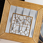 Зеркало квадратное в фактурной раме Pattern варинант исполнения - 5 | Loft Concept в Воронеже