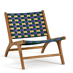 Кресло низкое из массива тика Barbados варинант исполнения - 1 | Loft Concept в Воронеже