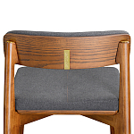 Барный стул из массива ясеня с обивкой из рогожки Elegant Ash варинант исполнения - 5 | Loft Concept в Воронеже