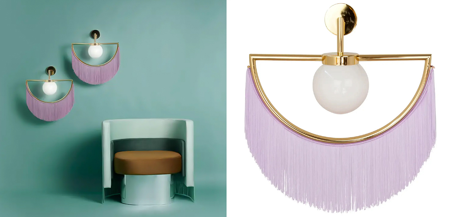 Бра Wink Wall Lamp by Masquespacio for Houtique Lila Бра Wink Wall Lamp by Masquespacio for Houtique Lila - Loft-Concept в Воронеже