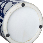 Ваза цилиндрической формы с крышкой и синим цветочным узором на белом фоне Blue & White Ornament варинант исполнения - 3 | Loft Concept в Воронеже