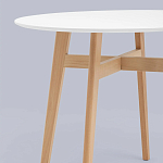 Обеденный стол с белой столешницей ELUNED FURNITURE варинант исполнения - 3 | Loft Concept в Воронеже