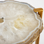 Кофейный стол со столешницей из агата Agate Design Beige варинант исполнения - 2 | Loft Concept в Воронеже