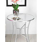 Столик приставной с круглой столешницей на серебристом основании Scenical Table варинант исполнения - 3 | Loft Concept в Воронеже