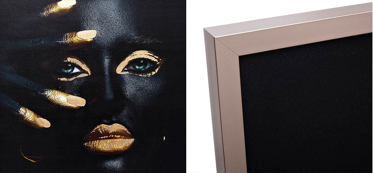 Холст с росписью потали The Black Lady Холст с росписью потали The Black Lady - Loft-Concept в Воронеже