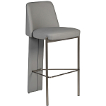 Стул барный серый с обивкой из экокожи Special Support варинант исполнения - 1 | Loft Concept в Воронеже