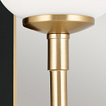  Бра с прямоугольным черным основанием и белым матовым цилиндрическим плафоном Kichler варинант исполнения - 11 | Loft Concept в Воронеже