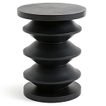 Фигурный приставной столик черного цвета AMORPHOUS варинант исполнения - 1 | Loft Concept в Воронеже