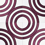 Дизайнерская плитка с узором Мишень варинант исполнения - 1 | Loft Concept в Воронеже