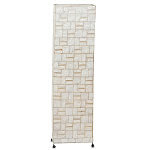 Торшер из перламутра на металлическом каркасе Indonesian Tower варинант исполнения - 1 | Loft Concept в Воронеже