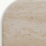 Консоль с овальной столешницей и фактурным деревянным основанием Enzo варинант исполнения - 4 | Loft Concept в Воронеже