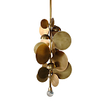 Люстра креативная из дисков цвета латунь Constellation Light and Style варинант исполнения - 1 | Loft Concept в Воронеже