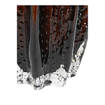 Ваза стеклянная янтарного цвета с текстурированным силуэтом Carambola варинант исполнения - 3 | Loft Concept в Воронеже