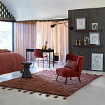 Черный приставной столик из массива AMORPHOUS варинант исполнения - 3 | Loft Concept в Воронеже