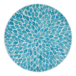 Столик с инкрустацией с перламутровым узором Flower Blue варинант исполнения - 2 | Loft Concept в Воронеже