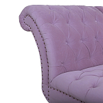 Кушетка фиолетовая с мягкой обивкой из велюра Michael Couch варинант исполнения - 3 | Loft Concept в Воронеже
