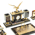 Настольный письменный набор из яшмы и долерита в подарочной упаковке Manager Organizer варинант исполнения - 2 | Loft Concept в Воронеже